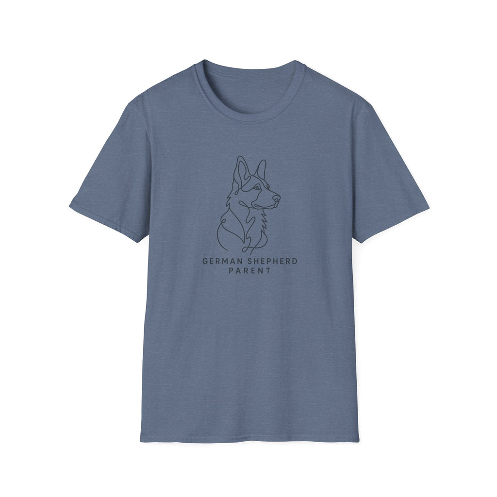 German Shepherd Parent Line Art T-Shirt
