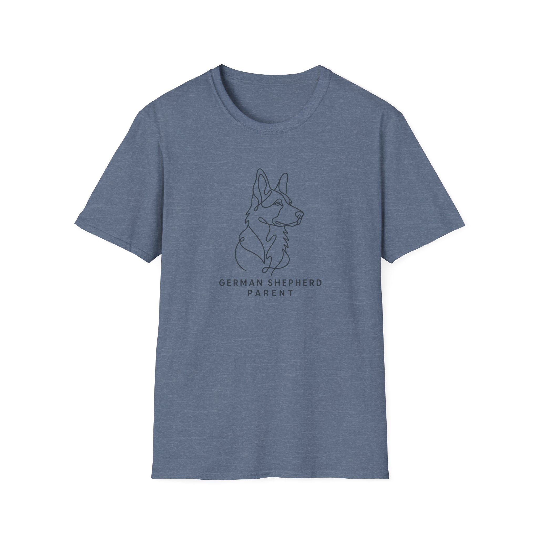 German Shepherd Parent Line Art T-Shirt