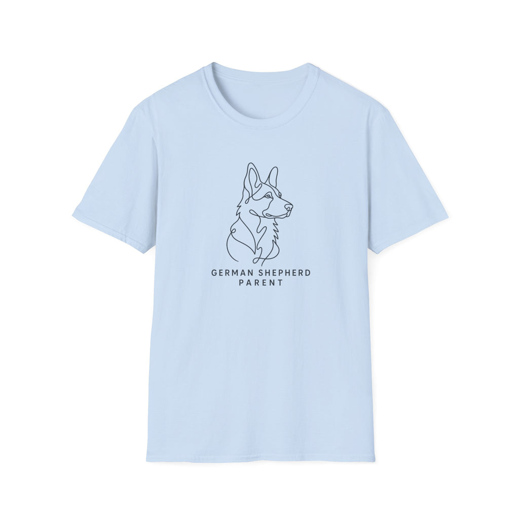 German Shepherd Parent Line Art T-Shirt
