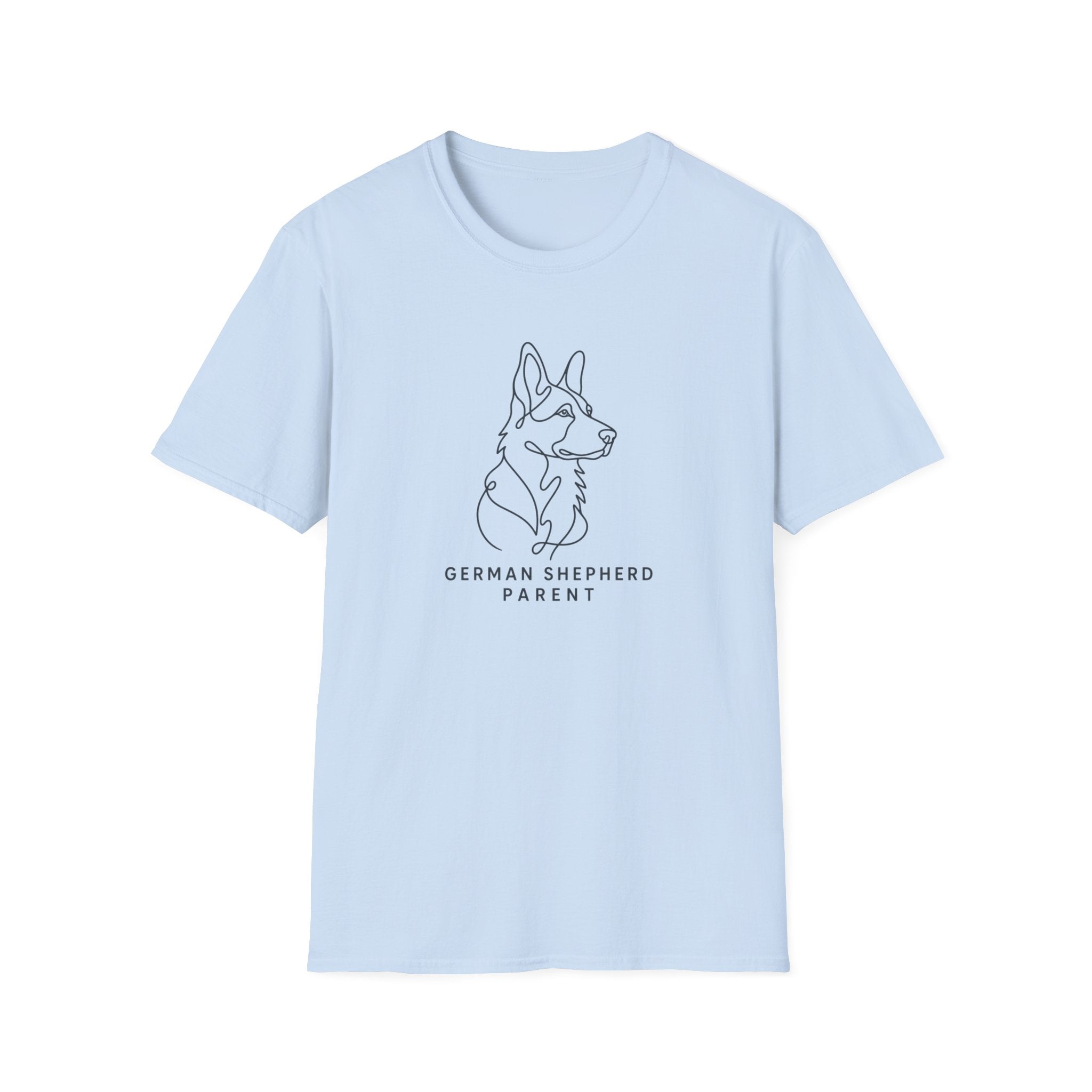 German Shepherd Parent Line Art T-Shirt