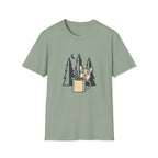 Corgi Coffee Camping T-Shirt