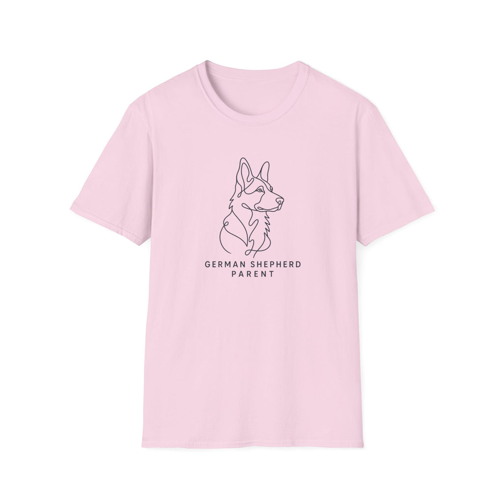 German Shepherd Parent Line Art T-Shirt
