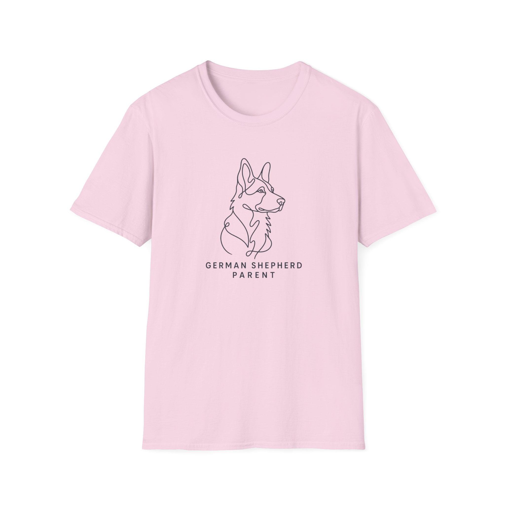 German Shepherd Parent Line Art T-Shirt