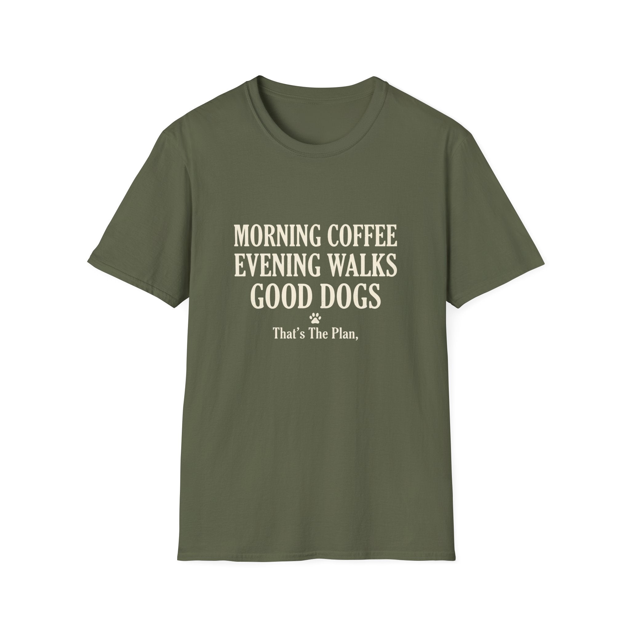 Morning Coffee Evening Walks T-Shirt