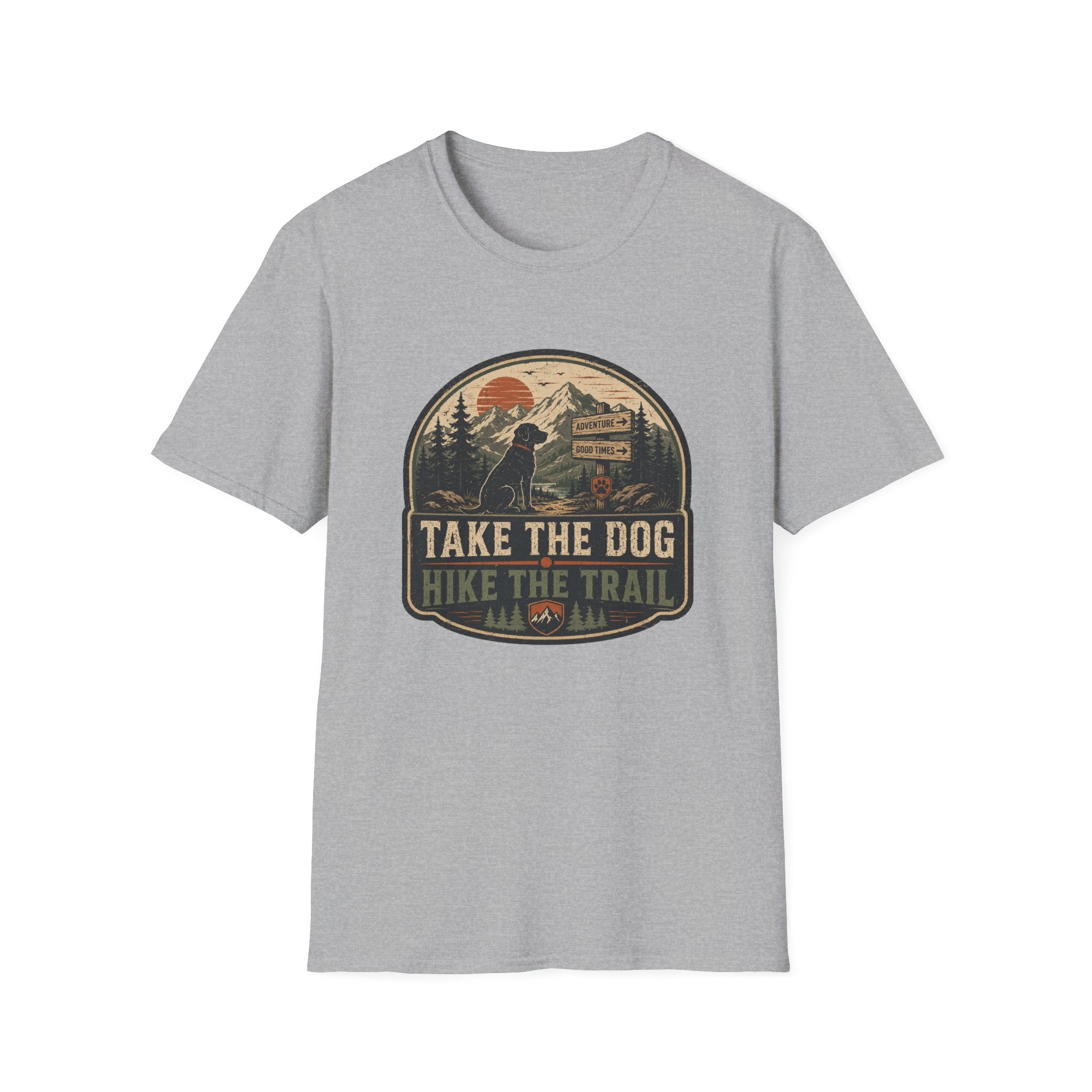 Take The Dog Hike The Trail T-Shirt
