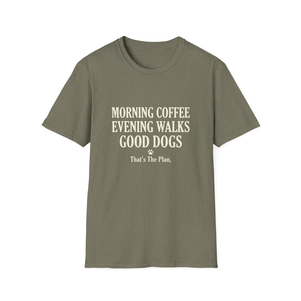 Morning Coffee Evening Walks T-Shirt