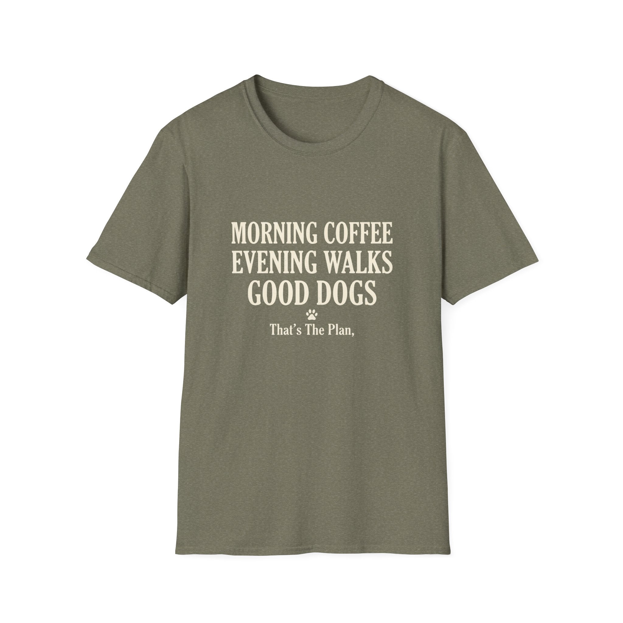 Morning Coffee Evening Walks T-Shirt