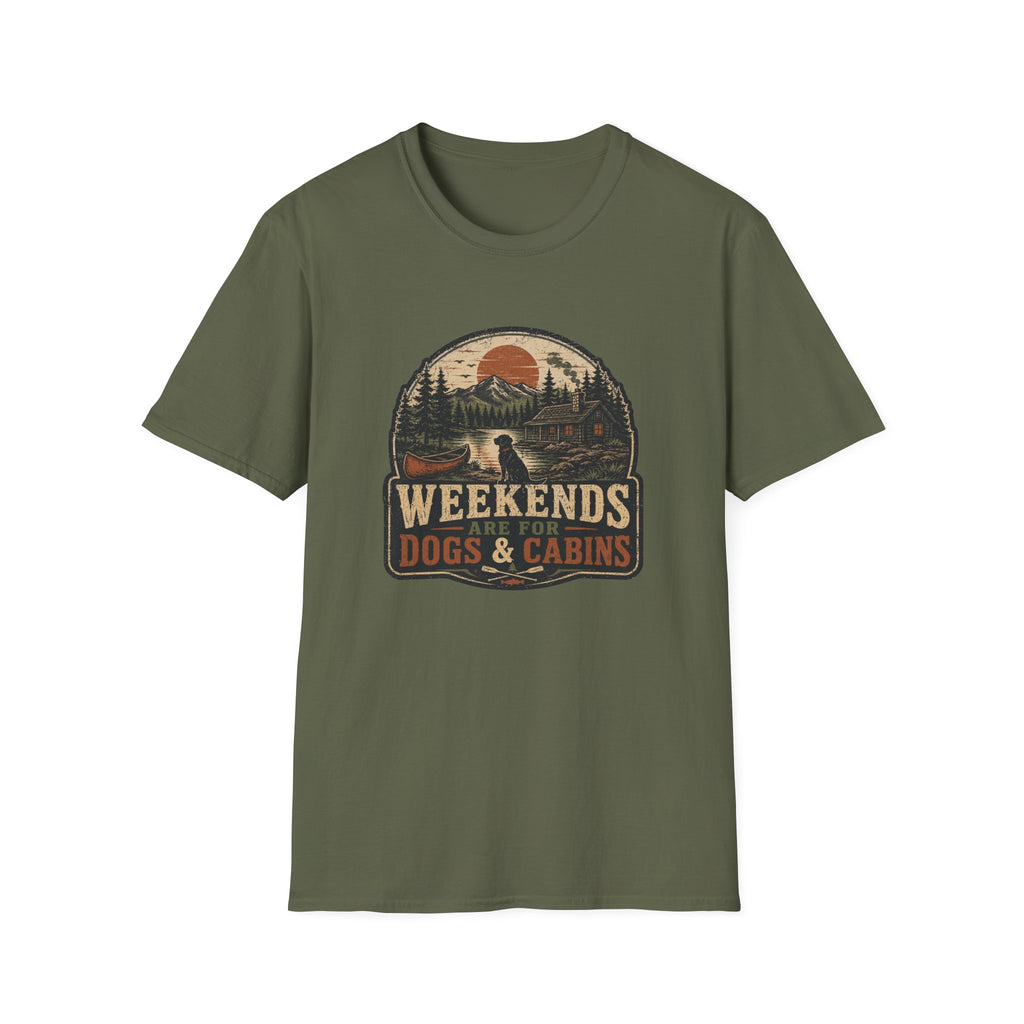 Weekends Are For Dogs And Cabins T-Shirt