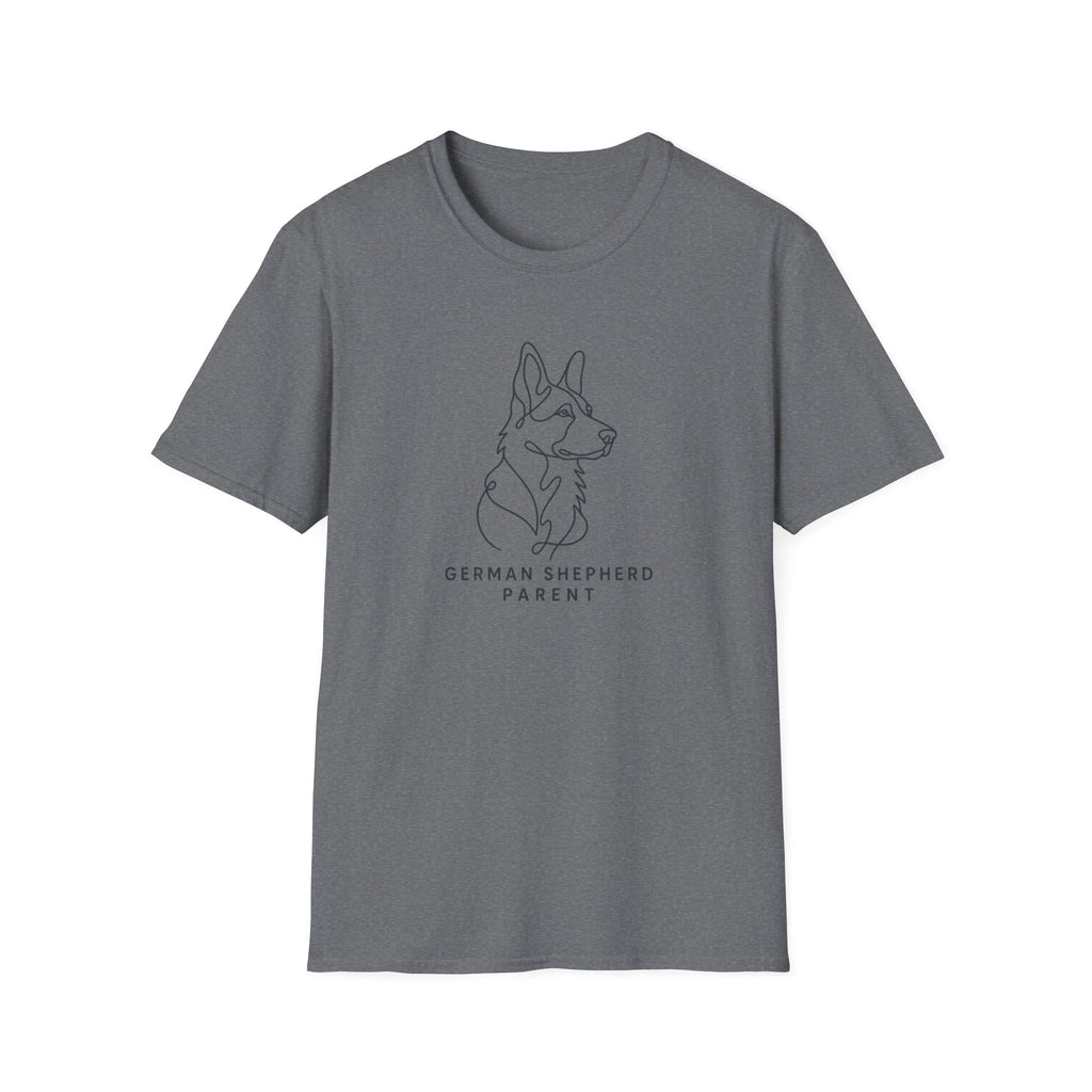 German Shepherd Parent Line Art T-Shirt