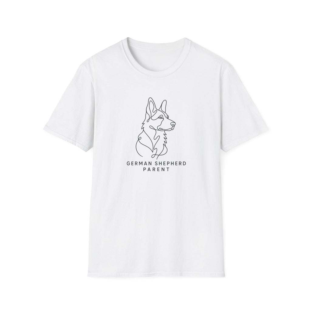 German Shepherd Parent Line Art T-Shirt