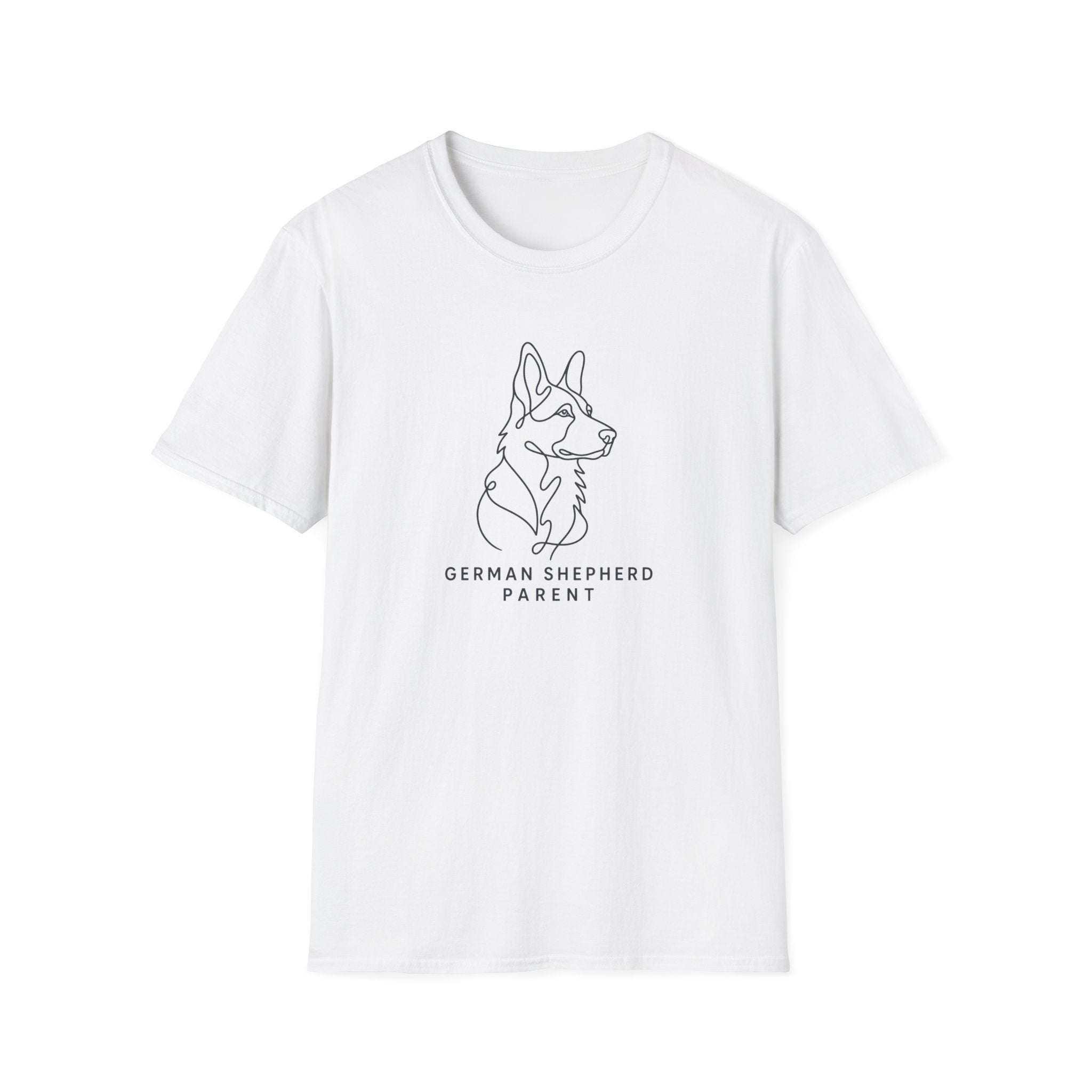 German Shepherd Parent Line Art T-Shirt