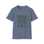 Dogs Trails Repeat T-Shirt