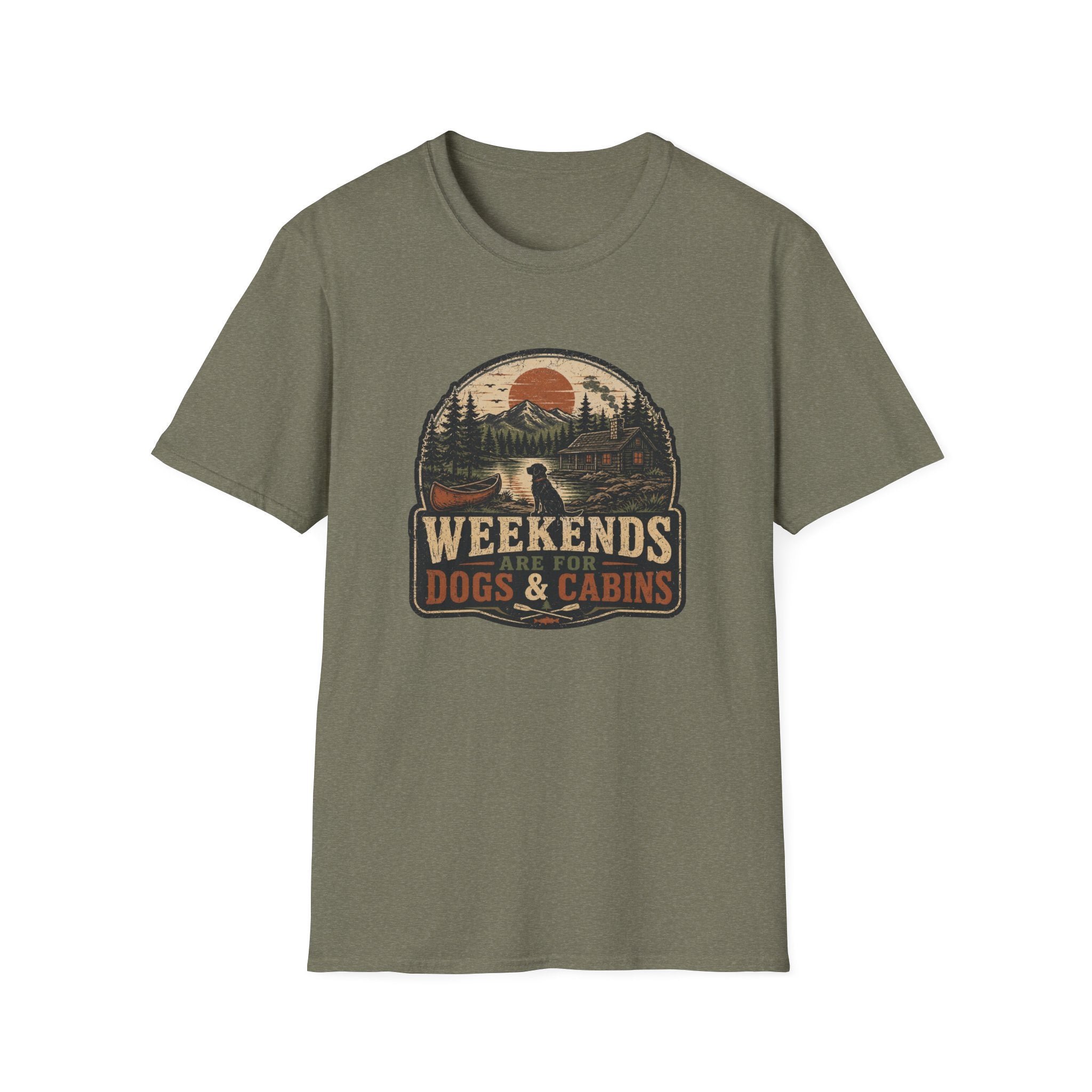 Weekends Are For Dogs And Cabins T-Shirt