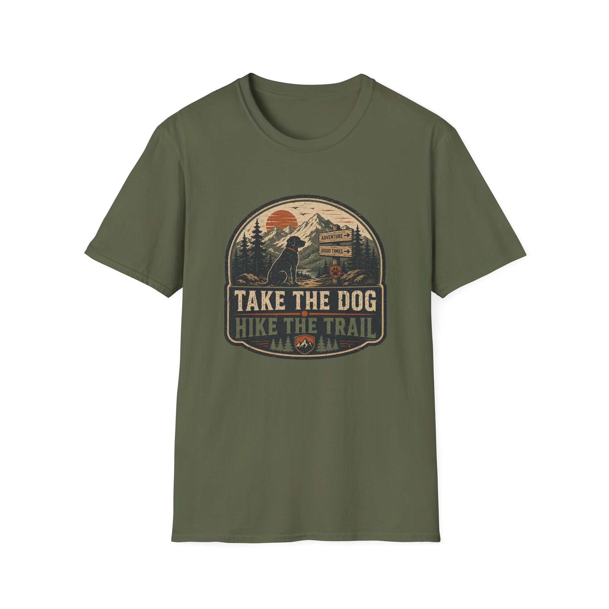 Take The Dog Hike The Trail T-Shirt