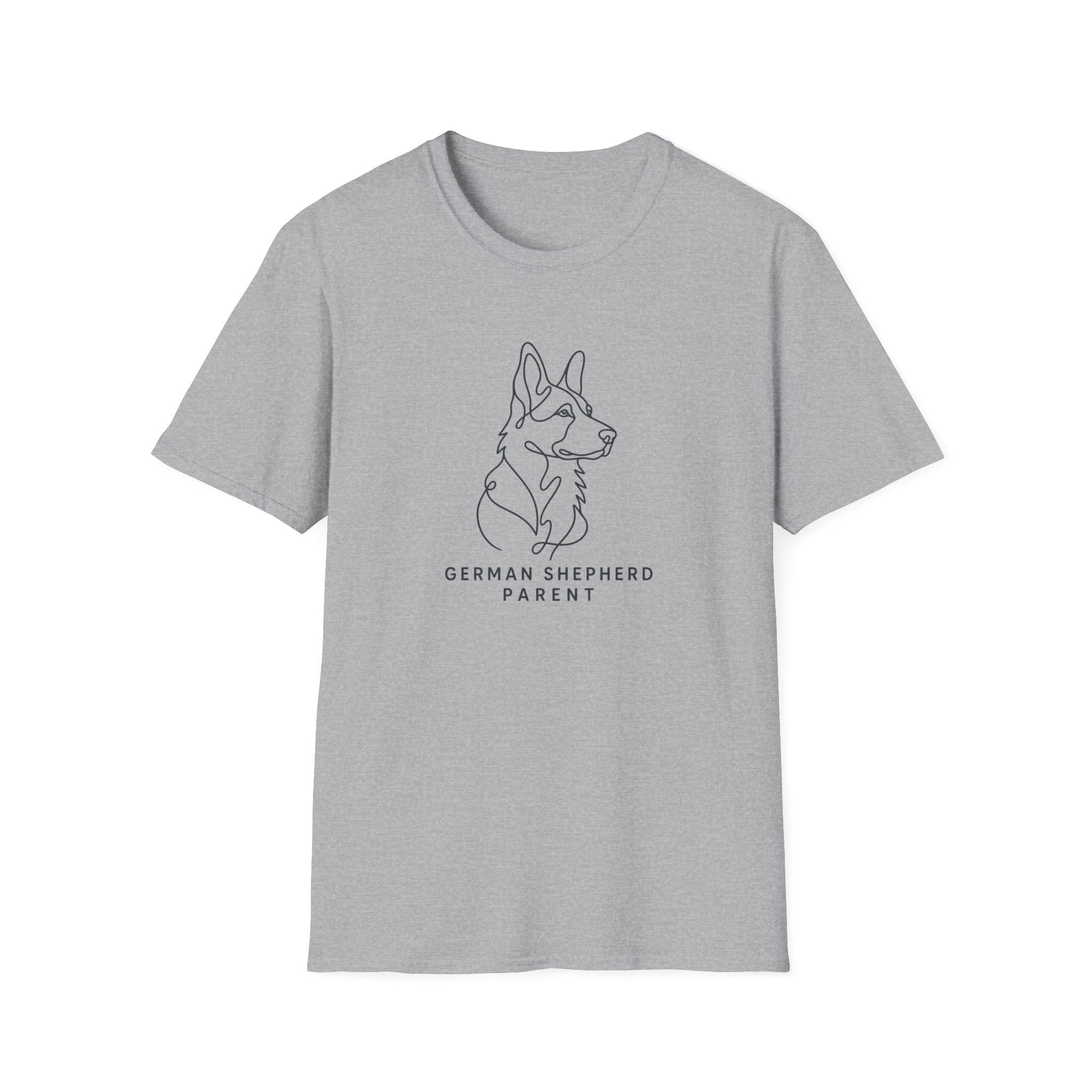 German Shepherd Parent Line Art T-Shirt