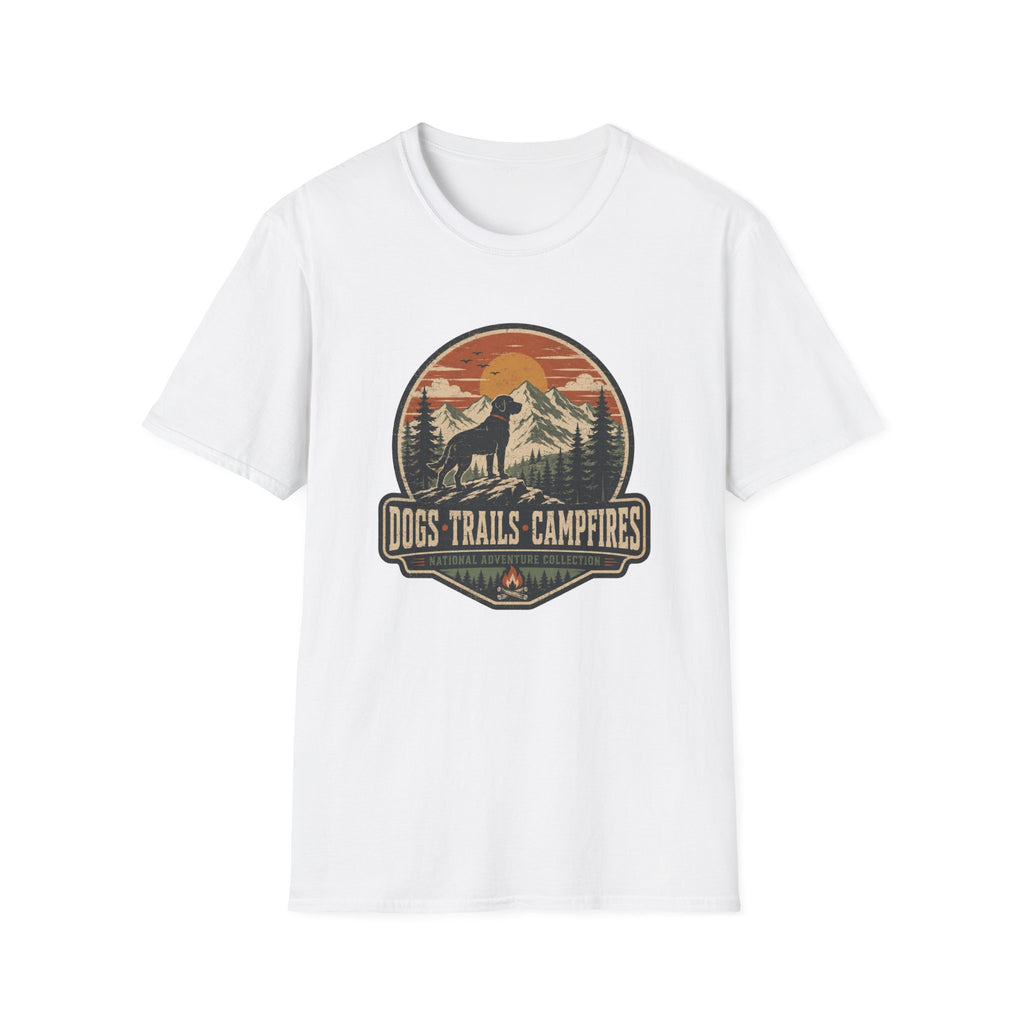 Dogs Trails Campfires T-Shirt